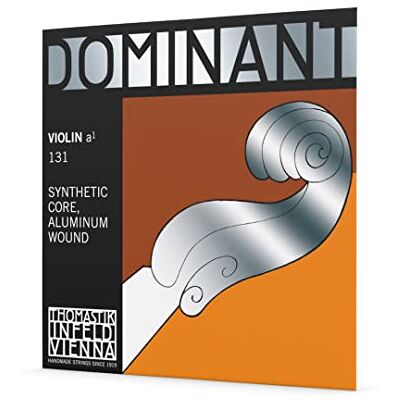 Thomastik-Infeld Dominant corde de violon la 4/4 – corde simple (131), âme synthétique, enroulement aluminium, tension moyenne Thomastik-Infeld Dominant corde de violon la 4/4 – corde simple (131), âme synthétique, enroulement aluminium, tension moyenne