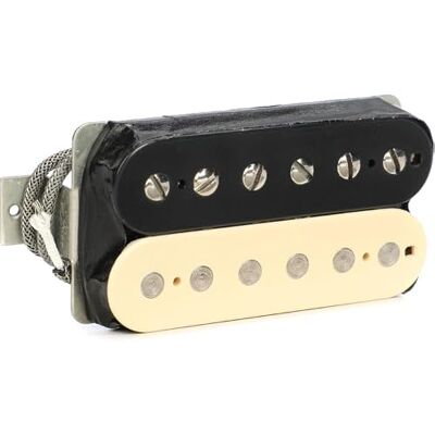 DiMarzio DP 308BZ PAF®57 Neck Black/Relic White Humbucker pour guitare électrique Convient bien Bji Amplificateurs à gain élevé Noir/blanc relic DiMarzio DP 308BZ PAF®57 Neck Black/Relic White Humbucker pour guitare électrique Convient bien Bji Amplificateurs à gain élevé Noir/blanc relic