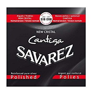 Savarez Cordes pour guitare classique New Cristal Cantiga Set standard tension aiguisée 510CRH Savarez Cordes pour guitare classique New Cristal Cantiga Set standard tension aiguisée 510CRH