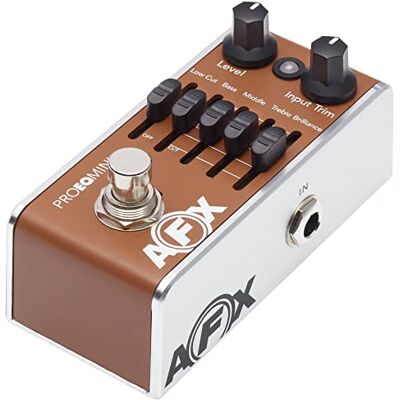 Fishman AFX Pro EQ Mini pédale, préampli acoustique et égaliseur, marron Fishman AFX Pro EQ Mini pédale, préampli acoustique et égaliseur, marron