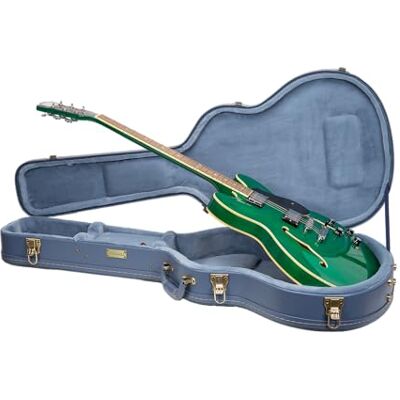 Crossrock Étui Rigide en Bois pour Guitare 335 Semi-Hollow Finition Smoke Blue sculptée, intérieur Velours Bleu Monochrome, Serrure – Série Relief Premium Crossrock Étui Rigide en Bois pour Guitare 335 Semi-Hollow Finition Smoke Blue sculptée, intérieur Velours Bleu Monochrome, Serrure – Série Relief Premium