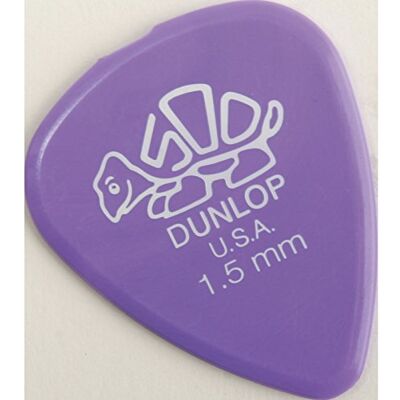 Dunlop Delrin 500 Lot de 12 médiators 1,50 mm Dunlop Delrin 500 Lot de 12 médiators 1,50 mm