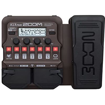 Zoom A1X FOUR Pédale d’expression multi-effets pour instruments acoustiques – Idéale pour la guitare, le saxophone, le violon, avec looper, boîte à rythmes et plus de 90 effets Zoom A1X FOUR Pédale d’expression multi-effets pour instruments acoustiques – Idéale pour la guitare, le saxophone, le violon, avec looper, boîte à rythmes et plus de 90 effets