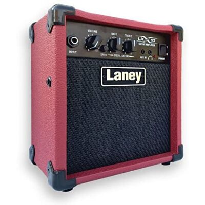 LANEY Amplificateur de puissance pour guitare électrique, rouge (LX10 RD) LANEY Amplificateur de puissance pour guitare électrique, rouge (LX10 RD)