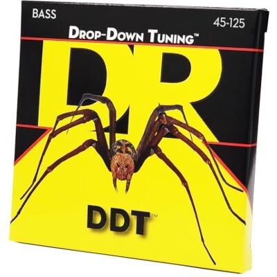 DR Strings DDT™ Cordes basse Drop Down Tuning : 5 cordes Medium 45-125 DR Strings DDT™ Cordes basse Drop Down Tuning : 5 cordes Medium 45-125
