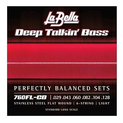 La Bella 760FLCB6 Flatwound 029/128 La Bella 760FLCB6 Flatwound 029/128