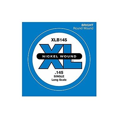 D'Addario XLB145 Corde de guitare basse nickelée simple, longue échelle, .145 D'Addario XLB145 Corde de guitare basse nickelée simple, longue échelle, .145
