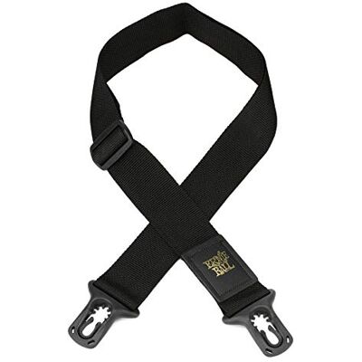 Ernie Ball PolyLock Sangle de guitare, noire (P04056) Ernie Ball PolyLock Sangle de guitare, noire (P04056)
