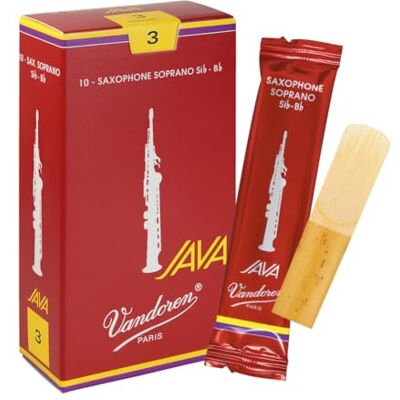 Vandoren Anche pour saxophone soprano Java Filed Red Puissance : 3 Vandoren Anche pour saxophone soprano Java Filed Red Puissance : 3
