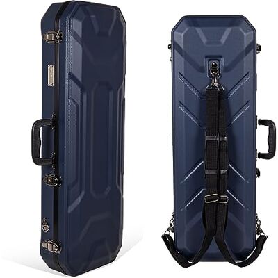 Crossrock CRA860VFBL Étui pour Violon 4/4 en ABS avec Compartiment intérieur, Sangles Amovibles Bleu Crossrock CRA860VFBL Étui pour Violon 4/4 en ABS avec Compartiment intérieur, Sangles Amovibles Bleu