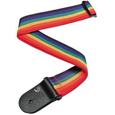 Waves PWS111 Sangle de guitare en polypropylène Arc-en-ciel Waves PWS111 Sangle de guitare en polypropylène Arc-en-ciel