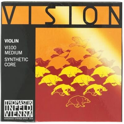 Thomastik-Infeld Vision VI100 Jeu de 4 cordes 4/4 Medium Tension 22,6kp/47.4lbs Thomastik-Infeld Vision VI100 Jeu de 4 cordes 4/4 Medium Tension 22,6kp/47.4lbs