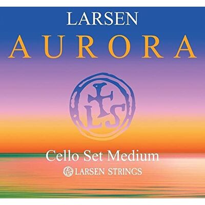 LARSEN STRINGS Larsen Aurora Violoncelle 4/4 Jeu de 4 cordes Medium Tension 59,1kg/ 130.3lbs LARSEN STRINGS Larsen Aurora Violoncelle 4/4 Jeu de 4 cordes Medium Tension 59,1kg/ 130.3lbs