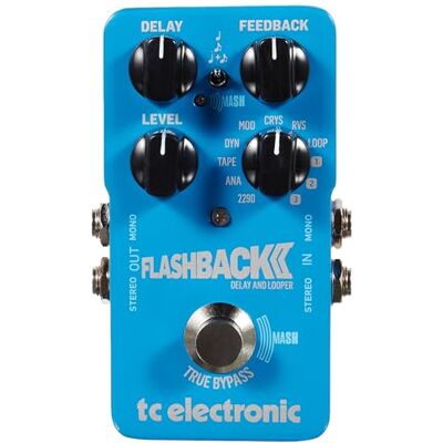 TC Electronic FLASHBACK 2 DELAY Pédale de retard légendaire avec pédale MASH révolutionnaire, effet Crystal Delay et technologie TonePrint intégrée, bleu TC Electronic FLASHBACK 2 DELAY Pédale de retard légendaire avec pédale MASH révolutionnaire, effet Crystal Delay et technologie TonePrint intégrée, bleu