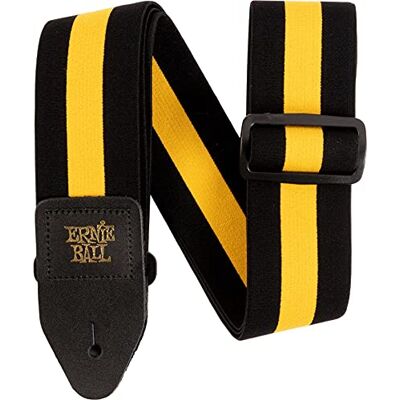 Ernie Ball Sangle confortable extensible, jaune (Racer Yellow) Ernie Ball Sangle confortable extensible, jaune (Racer Yellow)