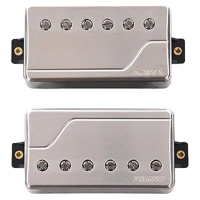 Fishman Ensemble de microphone pour guitare électrique active Fluence, Signature Richard Z, aluminium brossé Fishman Ensemble de microphone pour guitare électrique active Fluence, Signature Richard Z, aluminium brossé