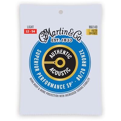 Martin MA140 Authentic Acoustic SP 80/20 Bronze Light (12-54) Martin MA140 Authentic Acoustic SP 80/20 Bronze Light (12-54)