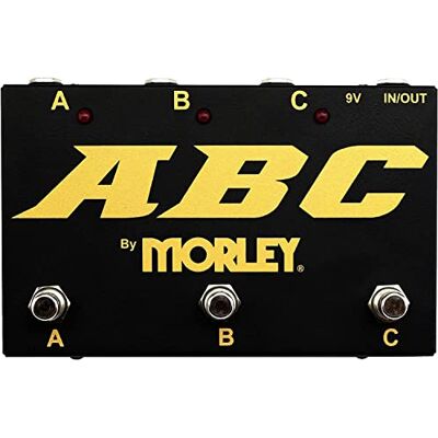 MORLEY ABC-G Pédale sélecteur d'entrée Série GOLD noire et dorée MORLEY ABC-G Pédale sélecteur d'entrée Série GOLD noire et dorée