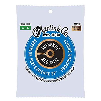 Martin C.F MA530 Authentic Acoustic – SP – Bronze phosphoreux extra léger (10-47) Martin C.F MA530 Authentic Acoustic – SP – Bronze phosphoreux extra léger (10-47)