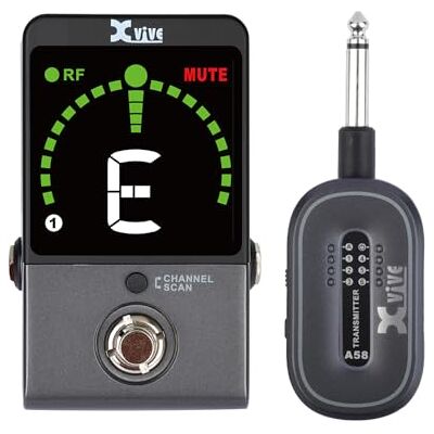 Xvive Système sans fil P58-5,8 GHz pour pédale de guitare numérique Xvive Système sans fil P58-5,8 GHz pour pédale de guitare numérique