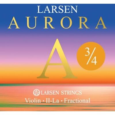 LARSEN STRINGS Larsen Aurora cordes de violon A 3/4 médium LARSEN STRINGS Larsen Aurora cordes de violon A 3/4 médium