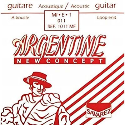 Savarez Argentine Gypsy Jazz/Manouche/Maccaferri-guitares 1011MF MI1-corde calibre .011 light avec boucle Savarez Argentine Gypsy Jazz/Manouche/Maccaferri-guitares 1011MF MI1-corde calibre .011 light avec boucle