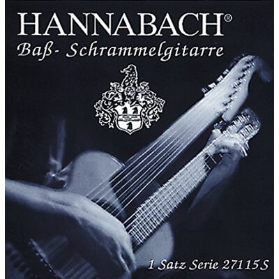 Hannabach Cordes pour guitare basse et Schrammel D8-2718 Argentées Hannabach Cordes pour guitare basse et Schrammel D8-2718 Argentées
