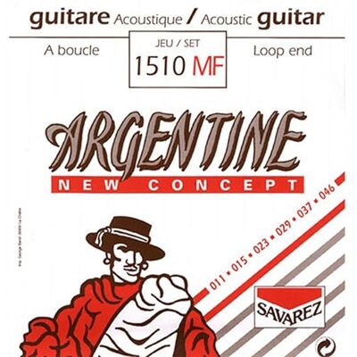 Savarez Argentine Gypsy Jazz/Manouche/Maccaferri-guitares 1510MF- jeu de 6 cordes light avec boucle .011 .015 .023 .029 .037 .046 Savarez Argentine Gypsy Jazz/Manouche/Maccaferri-guitares 1510MF- jeu de 6 cordes light avec boucle .011 .015 .023 .029 .037 .046