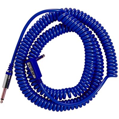Vox Câble spirale VCC pour instrument Double blindage Maximum 9 m Bleu Vox Câble spirale VCC pour instrument Double blindage Maximum 9 m Bleu