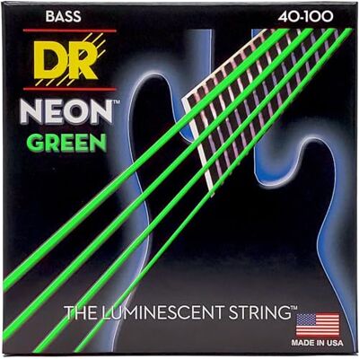 DR Strings Hi-Def Neon Green Bass Lite DR Strings Hi-Def Neon Green Bass Lite