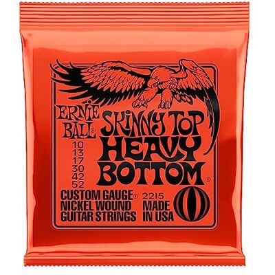 Ernie Ball Skinny Top Heavy Bottom Slinky Nickel Wound Electric Guitar Strings 10-52 Gauge Ernie Ball Skinny Top Heavy Bottom Slinky Nickel Wound Electric Guitar Strings 10-52 Gauge