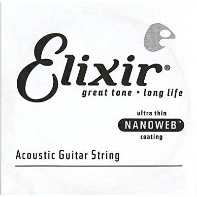 Elixir Cordes ® à l'unité en Bronze 80/20 pour guitare acoustique avec revêtement NANOWEB® (.053) Elixir Cordes ® à l'unité en Bronze 80/20 pour guitare acoustique avec revêtement NANOWEB® (.053)