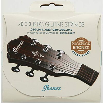 Ibanez IACSP61C Jeu de cordes pour guitare acoustique, 6 cordes/Extra Light, à revêtement Ibanez IACSP61C Jeu de cordes pour guitare acoustique, 6 cordes/Extra Light, à revêtement