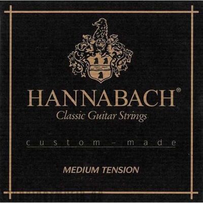 Hannabach Cordes de guitare classique Série 728 Medium Tension Custom Made Jeu de 3 cordes de basse 7287MT Hannabach Cordes de guitare classique Série 728 Medium Tension Custom Made Jeu de 3 cordes de basse 7287MT