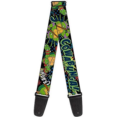 Buckle-Down Sangle de guitare 2.0" Wide Classic TMNT Turtles Pose12 COWABUNGA! Pop Art Buckle-Down Sangle de guitare 2.0" Wide Classic TMNT Turtles Pose12 COWABUNGA! Pop Art