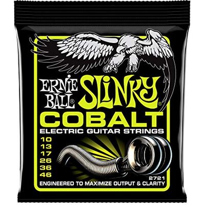 Ernie Ball Regular Slinky Cobalt Cordes pour guitare électrique, calibre 10-46 Ernie Ball Regular Slinky Cobalt Cordes pour guitare électrique, calibre 10-46