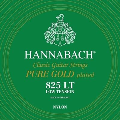 Hannabach Cordes pour guitare classique série 825 Low Tension Dorure spéciale Jeu complet Hannabach Cordes pour guitare classique série 825 Low Tension Dorure spéciale Jeu complet