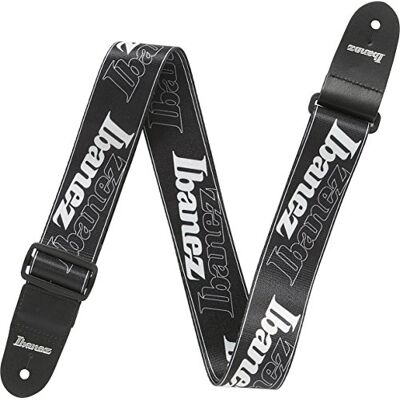 Ibanez Design Sangle design avec logo (GSD50-P6) Noir Ibanez Design Sangle design avec logo (GSD50-P6) Noir