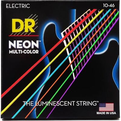 DR Strings DR String MCE-10 Multi-Color Jeu de cordes pour guitare electrique DR Strings DR String MCE-10 Multi-Color Jeu de cordes pour guitare electrique