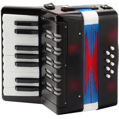 Classic Cantabile Bambino Accordéon pour enfant Noir 8 basses Classic Cantabile Bambino Accordéon pour enfant Noir 8 basses