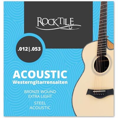Rocktile Cordes pour guitare folk Light Rocktile Cordes pour guitare folk Light