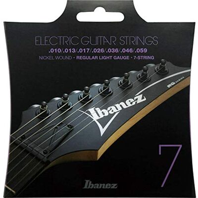 Ibanez IEGS71 Jeu de cordes pour guitare électrique, 7 cordes/Regular light Ibanez IEGS71 Jeu de cordes pour guitare électrique, 7 cordes/Regular light