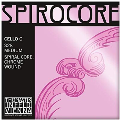 Thomastik-Infeld Thomastik Cordes Violoncelle Spirocore Noyau spirale Sol Chrome filé. 4/4; Souple Thomastik-Infeld Thomastik Cordes Violoncelle Spirocore Noyau spirale Sol Chrome filé. 4/4; Souple