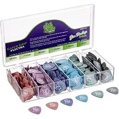 Dunlop Médiators avec Aligateur, Standard, Armoire avec 316 pièces Dunlop Médiators avec Aligateur, Standard, Armoire avec 316 pièces