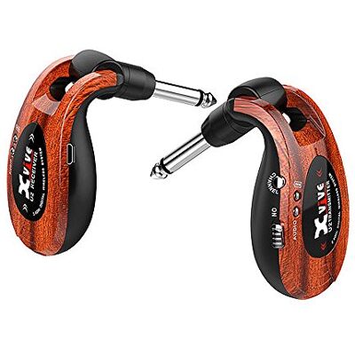 Xvive U2 Émetteur/récepteur numérique, système sans fil pour guitare, basse et autres instruments, rechargeable 2,4 GHz Redwood Xvive U2 Émetteur/récepteur numérique, système sans fil pour guitare, basse et autres instruments, rechargeable 2,4 GHz Redwood