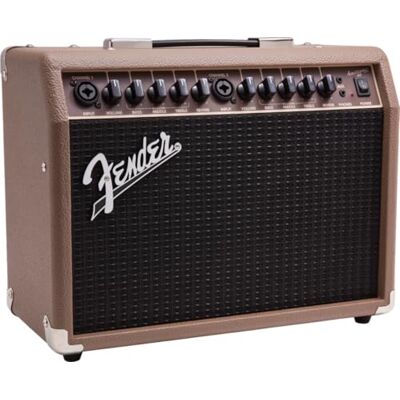 Fender Acoustasonic 40 230 V UK, Amplificateur Combo de 40 W, pour les Guitares Electro-Acoustiques et les Micros, Marron/Noir Fender Acoustasonic 40 230 V UK, Amplificateur Combo de 40 W, pour les Guitares Electro-Acoustiques et les Micros, Marron/Noir