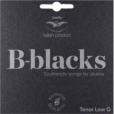 Aquila B-Black Ukulélé tenor, Jeu 4 cordes, GCEA Sol grave (CAQ 183U) Aquila B-Black Ukulélé tenor, Jeu 4 cordes, GCEA Sol grave (CAQ 183U)