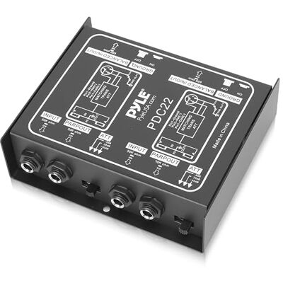 Pyle -PRO DI Box Passive Premium – Boîte de direct audio pro avec anti-ronflette, atténuateur, transformateur d’impédance, sortie XLR équilibrée/déséquilibrée pour guitare, basse, clavier & studio Pyle -PRO DI Box Passive Premium – Boîte de direct audio pro avec anti-ronflette, atténuateur, transformateur d’impédance, sortie XLR équilibrée/déséquilibrée pour guitare, basse, clavier & studio
