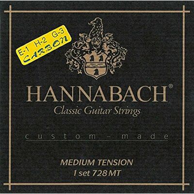 Hannabach Cordes de guitare classique Série 728 Low Tension Custom Made Jeu avec aigu carbone 728LTC Hannabach Cordes de guitare classique Série 728 Low Tension Custom Made Jeu avec aigu carbone 728LTC