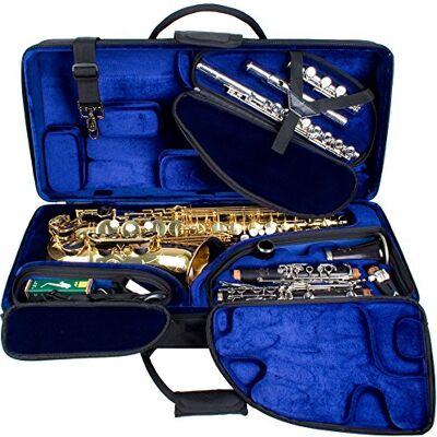 ProTec PBTRIALT Étui pour saxophone contralte/clarinette/flûte Noir ProTec PBTRIALT Étui pour saxophone contralte/clarinette/flûte Noir